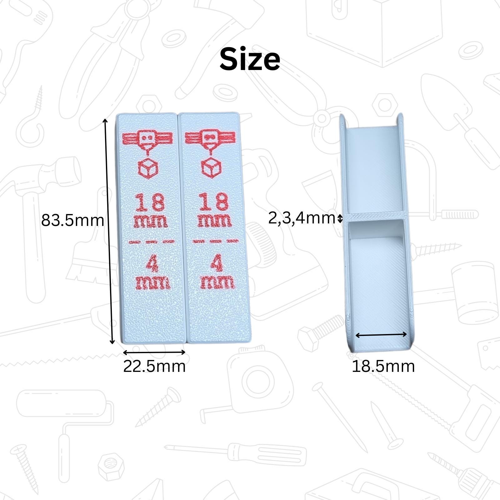 Drawer Front Spacer Gauge Set – 2 / 3 / 4mm Alignment Tools for 18mm Panels