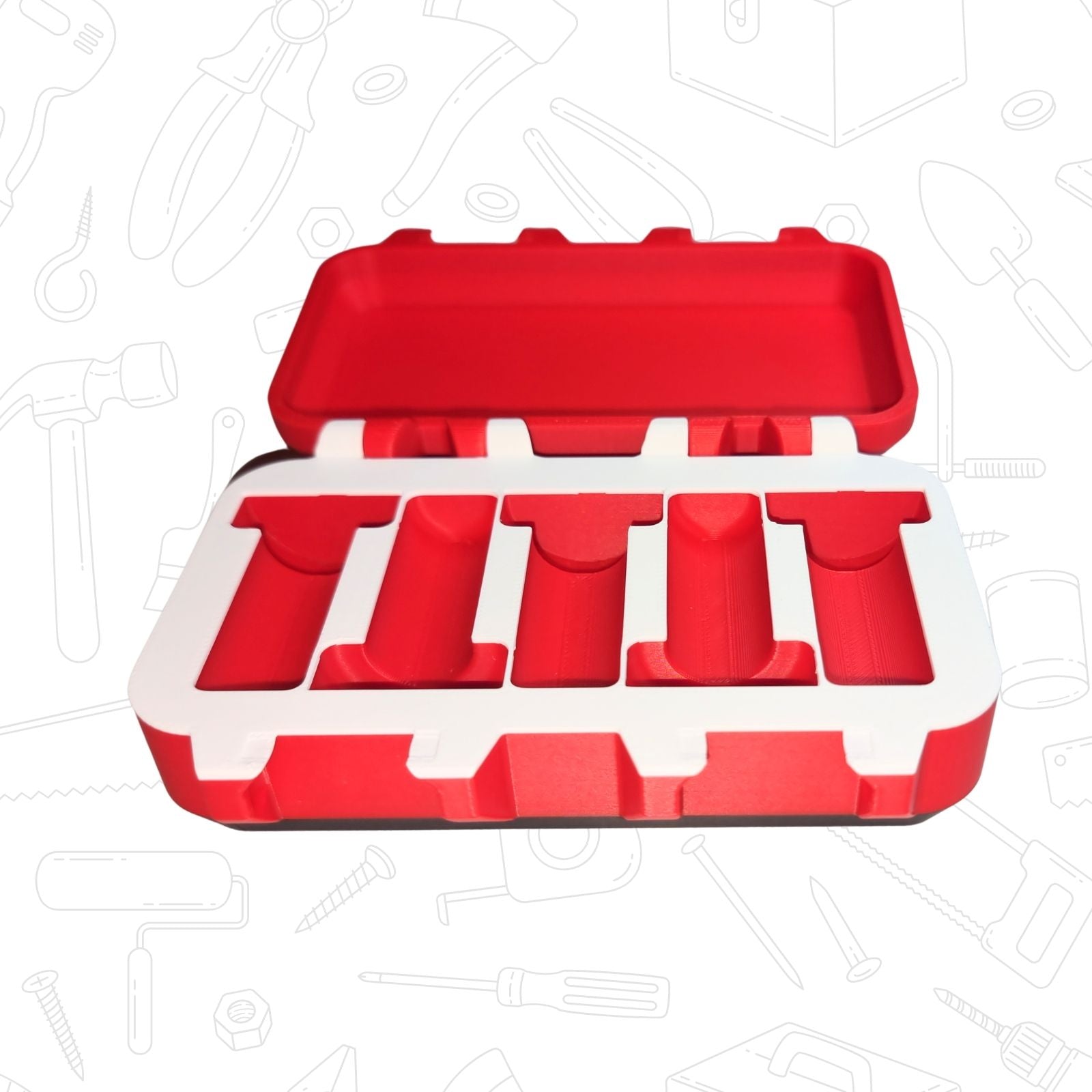 (Box Only) AlignPro™ Laser Level Marker Storage Box – Protective Case for Lightweight, Heavy Base & Magnetic Sets