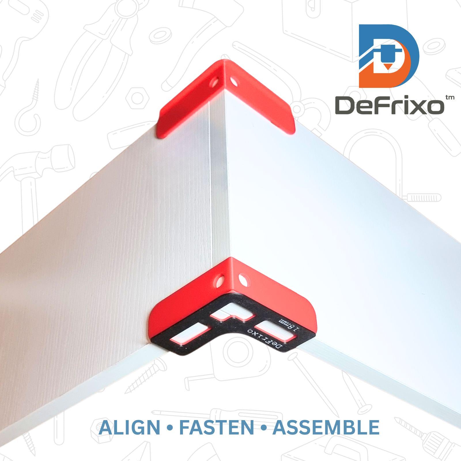 CabinetMate™ Cabinet Assembly Jig – 90° Alignment Tool Set (18mm) | Set of 4