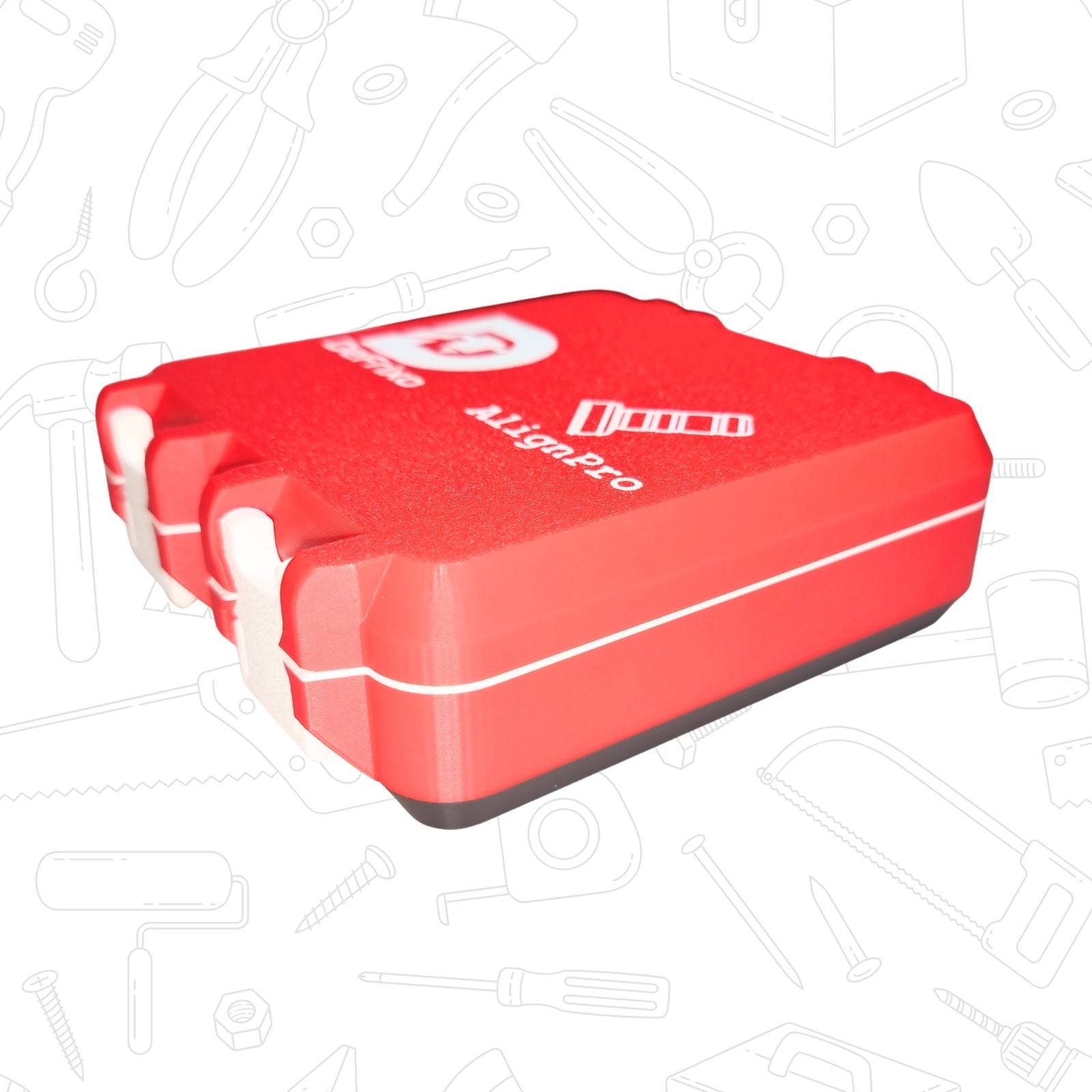 (Box Only) AlignPro™ Laser Level Marker Storage Box – Protective Case for Lightweight, Heavy Base & Magnetic Sets