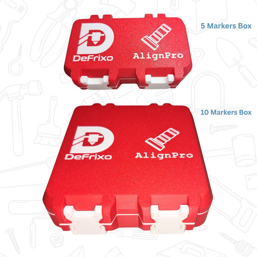 (Box Only) AlignPro™ Laser Level Marker Storage Box – Protective Case for Lightweight, Heavy Base & Magnetic Sets