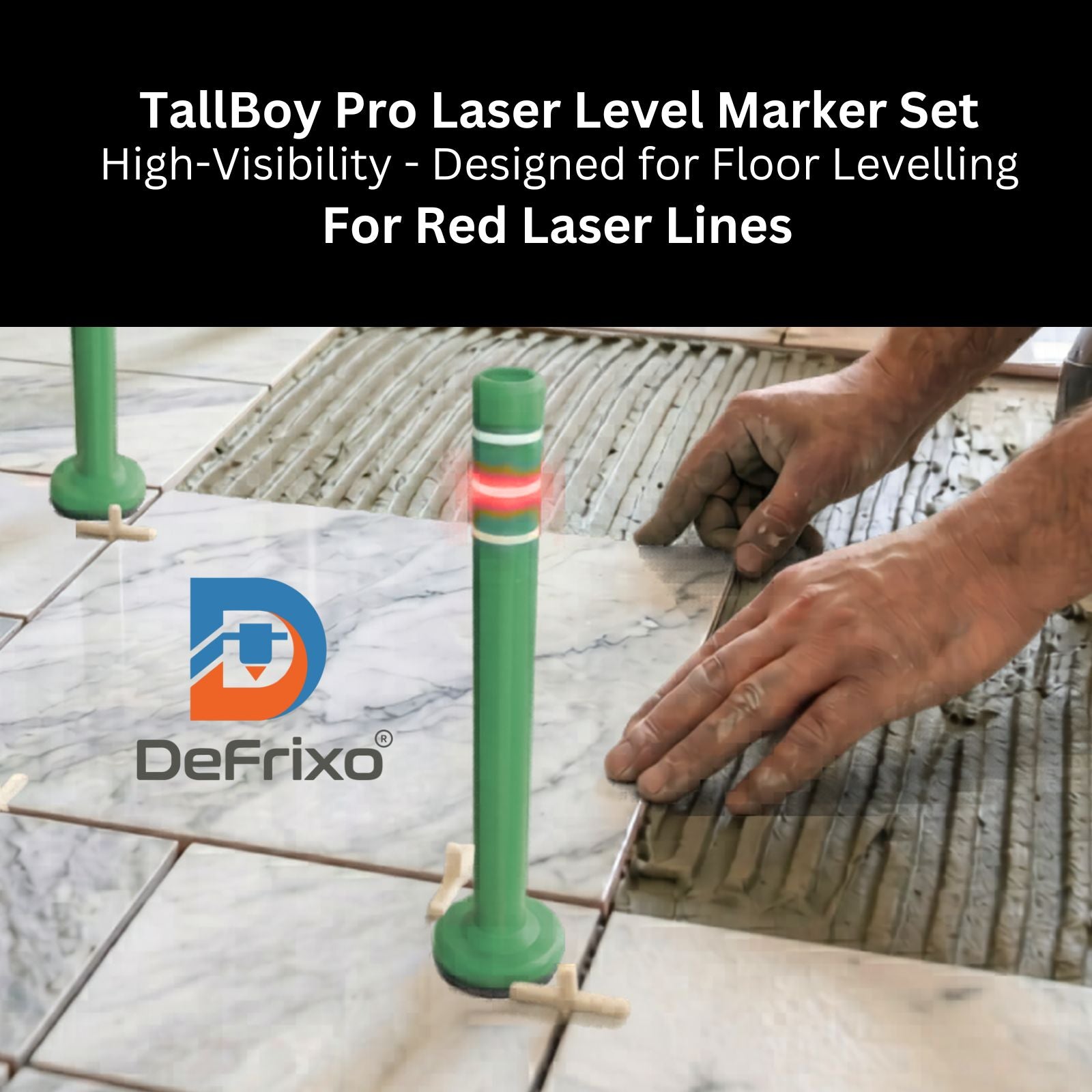 AlignPro™ TallBoy Heavy Base Laser Level Markers – Precision Alignment for Perfect Floor Levelling