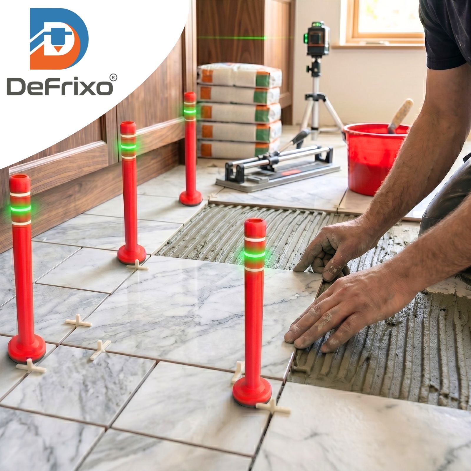 AlignPro™ TallBoy Heavy Base Laser Level Markers – Precision Alignment for Perfect Floor Levelling