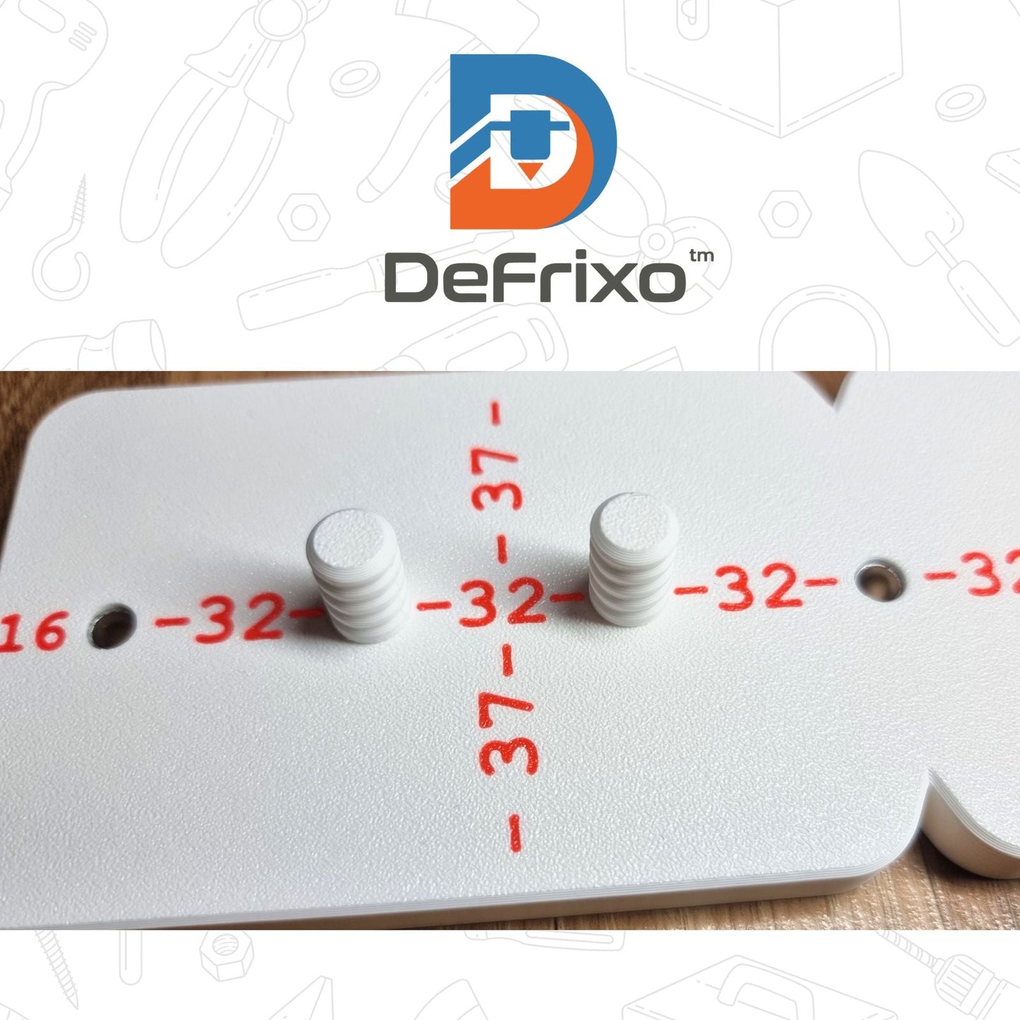 Adjustable Shelf Pin Drilling Jig – 32mm Cabinet System | Precision Hole Guide - DeFrixo