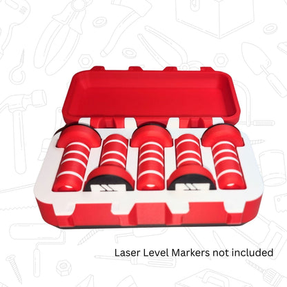(Box Only) AlignPro™ Laser Level Marker Storage Box – Protective Case for Lightweight, Heavy Base & Magnetic Sets - DeFrixo