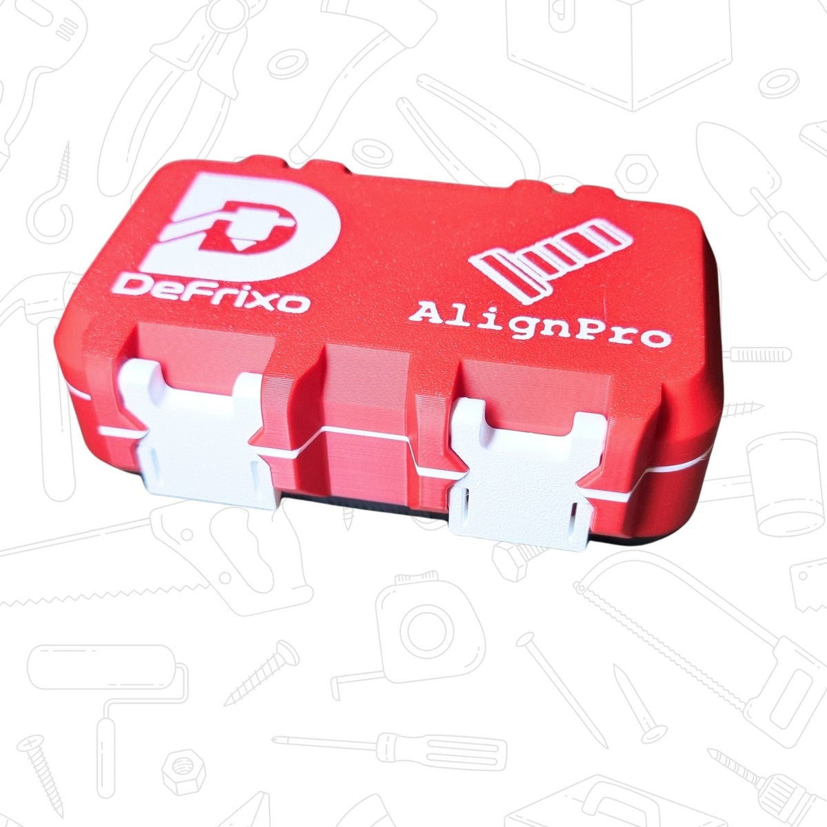 (Box Only) AlignPro™ Laser Level Marker Storage Box – Protective Case for Lightweight, Heavy Base & Magnetic Sets - DeFrixo