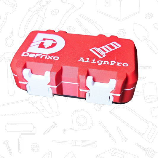 (Box Only) AlignPro™ Laser Level Marker Storage Box – Protective Case for Lightweight, Heavy Base & Magnetic Sets - DeFrixo