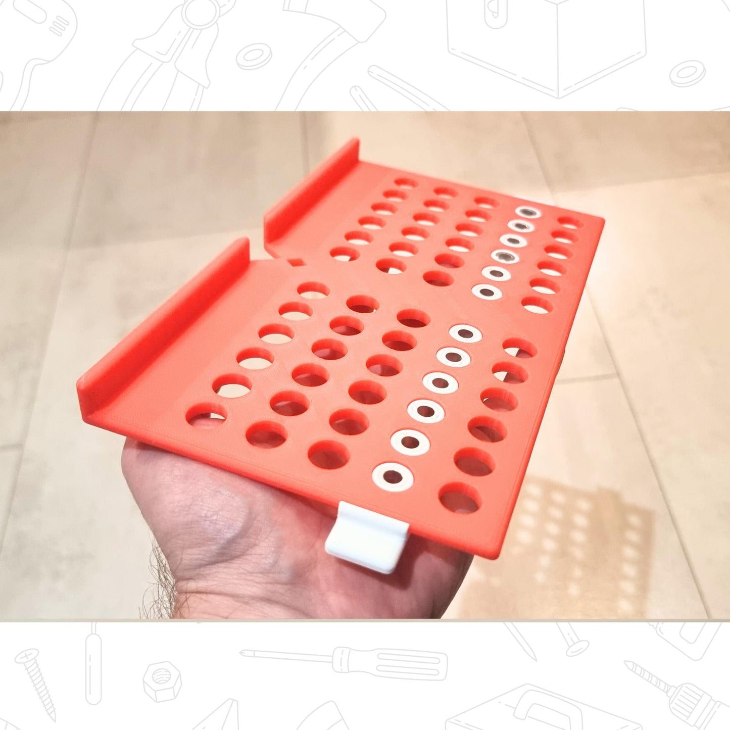Cabinet & Drawer Handle Drilling Jig – Adjustable Template with 5mm Guide Bushings (Up to 192mm) - DeFrixo