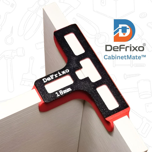 CabinetMate™ Cabinet Assembly Jig – T Alignment Tool Set (18mm) | Set of 2 - DeFrixo