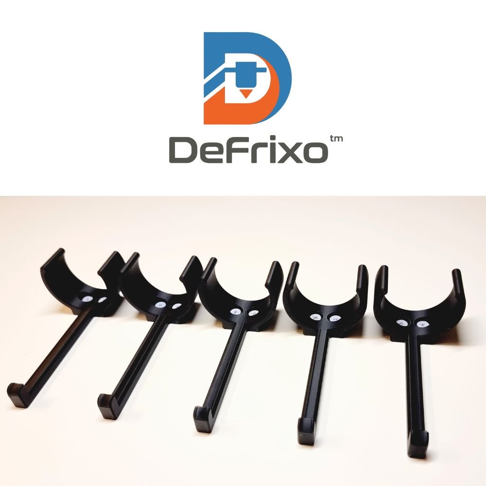 Clip-On Silicone Tube Wall & Van Holder – Secure Sealant Storage Mount | Set of 5 - DeFrixo