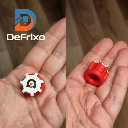 DeFrixo™ Large Heavy Duty Silicone Caps – Reusable Sealant Nozzle Cover Screw-In | Pack of 6 or 12 - DeFrixo