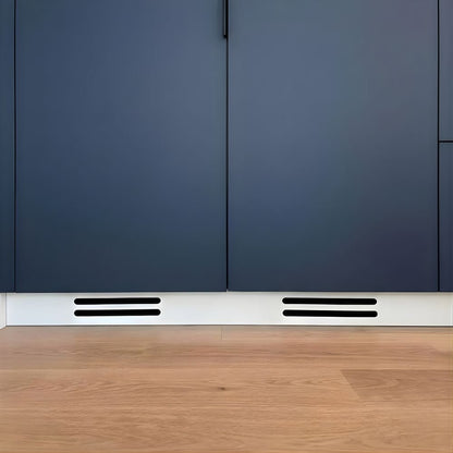 Slimline Ventilation Grille Cover for 18mm Panels - Various Lengths Available | Set of 2 - DeFrixo