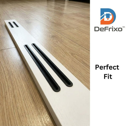 Slimline Ventilation Grille Cover for 18mm Panels - Various Lengths Available | Set of 2 - DeFrixo
