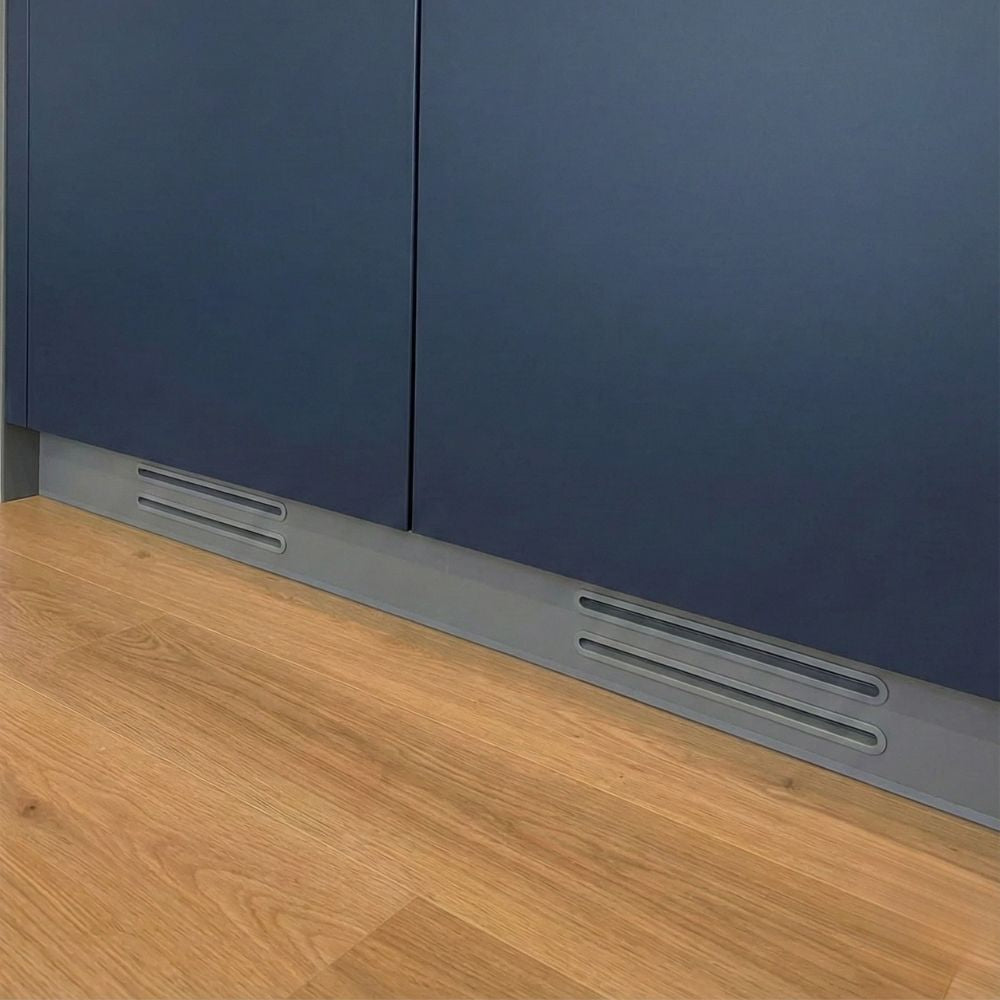 Slimline Ventilation Grille Cover for 18mm Panels - Various Lengths Available | Set of 2 - DeFrixo